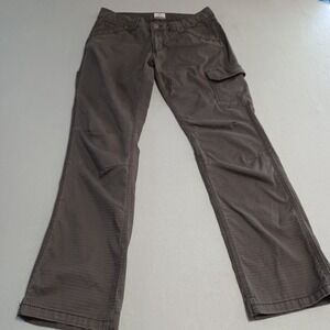 Ridgecut Toughwear Womens 8 Charcoal Gray Ripstop Cargo Work Pants YLB-3115 NA